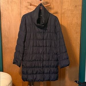 Eileen Fisher Navy Puffer Jacket